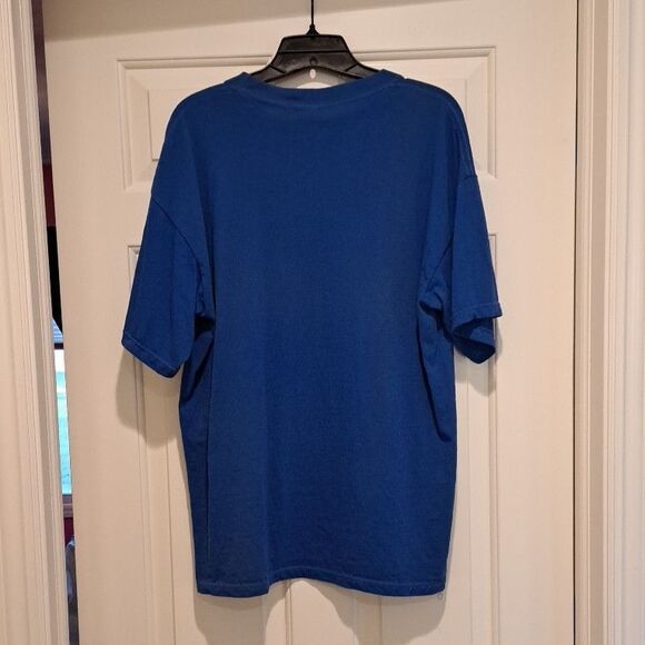 90’s Vintage Superman Warner Bros Big Graphic T Shirt Large 'Look, up in the Sky - Picture 2 of 12